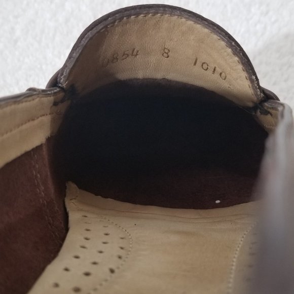 Minelli brown leather moccasin shoes - Picture 8 of 8